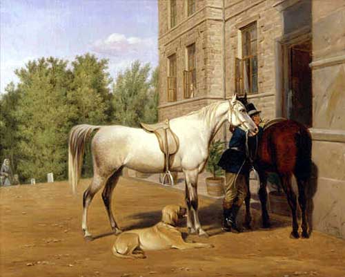 Painting Code#5447-White Horse