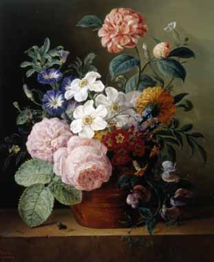 Painting Code#6459-Amienne Bebourg - Flower Bouquet