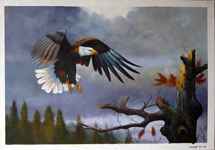 Painting Code#S120258-Bald Eagle Painting