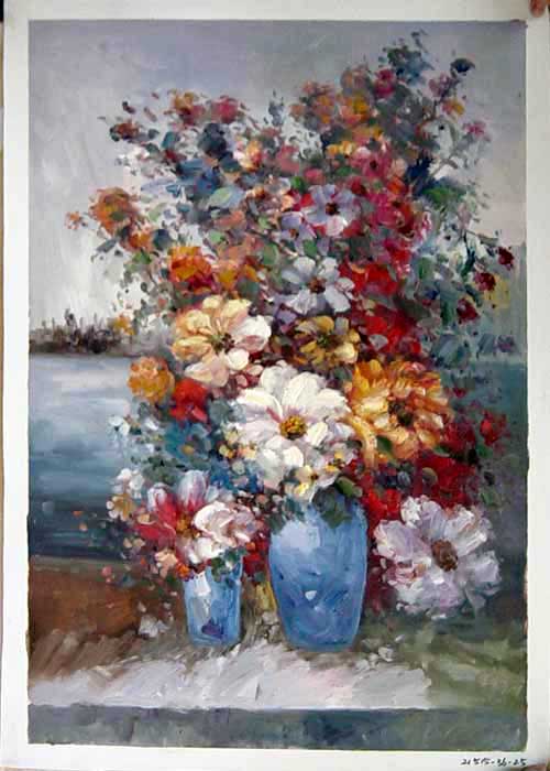 Painting Code#S121515-Flowers Still Life 