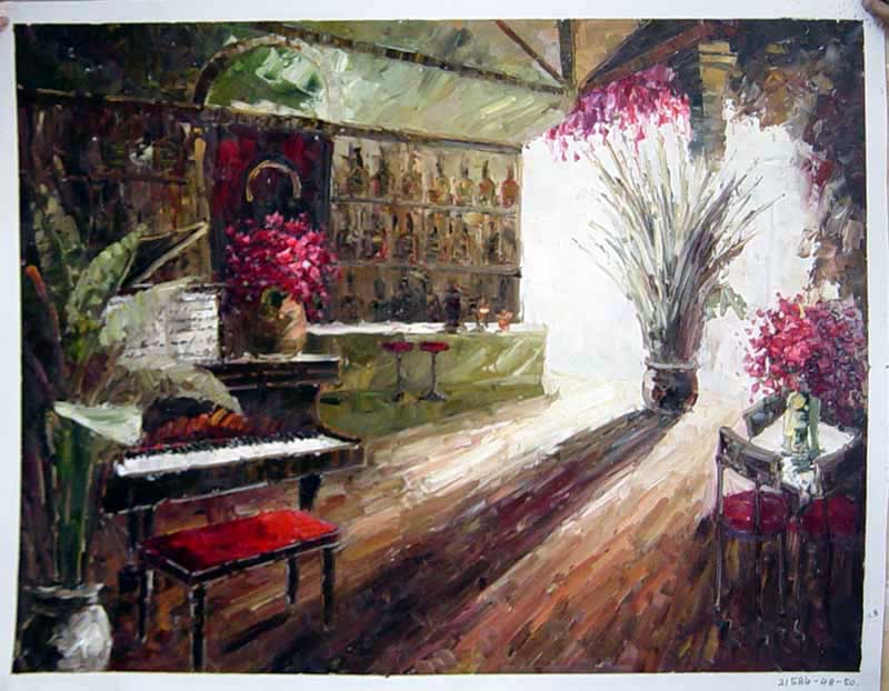 Painting Code#S121584-Interior with Piano