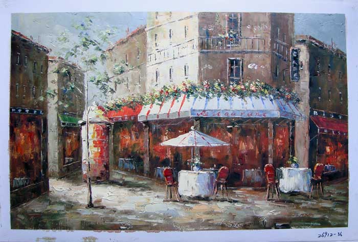 Painting Code#S126912-European Streetscape Painting