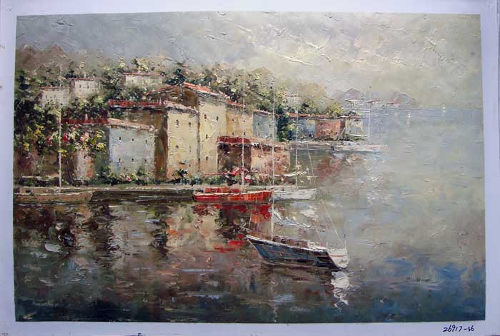 Painting Code#S126917-Mediterranean Landscape Painting