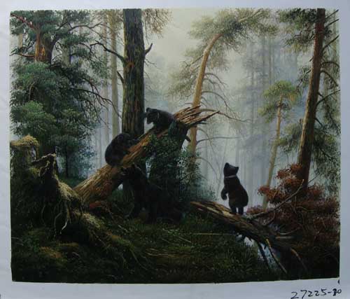 Painting Code#S127225-Three Bears in the Woods