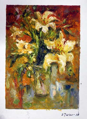 Painting Code#s127420-Floral Still Life Painting
