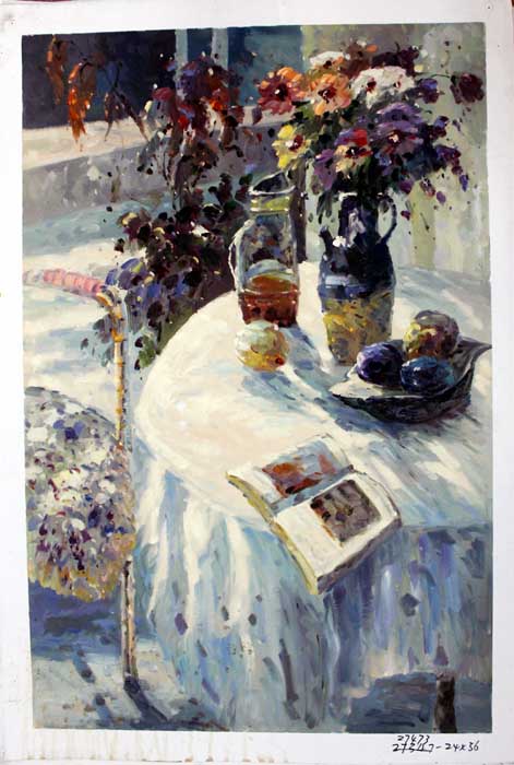 Painting Code#s127473-Floral Still Life Painting