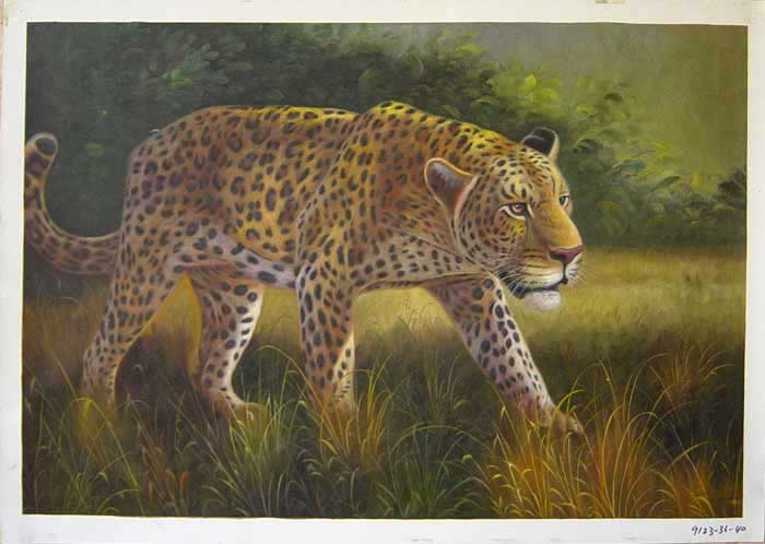 Painting Code#S119123-Leopard Painting
