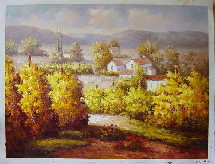 Painting Code#S119327-Vineyard Painting